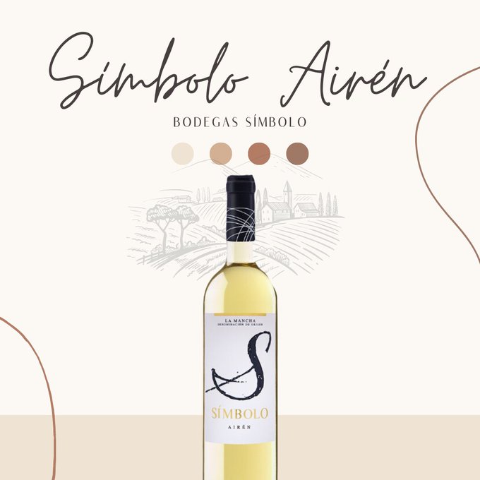 🍷¡Descubre nuestro vino Símbolo Airén Blanco! Un vino que el año pasado recibió la medalla de bronce en los prestigiosos Premios Airén por el Mundo! #BodegasSímbolo ¡No te quedes sin probarlo! 🥂 #vinoairen #vinoblanco #PremiosAirénPorElMundo #medalladebronce #DOLaMancha