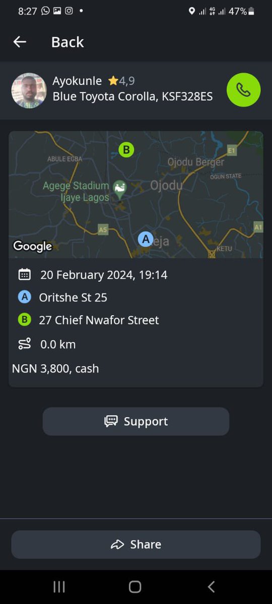 kikioflagos1's tweet photo. Another day another victim. At this point #boycottindriver the pressure and harms are getting too much . No safety for their riders and inDriver isn’t doing anything. https://t.co/RIxsQEpgpn