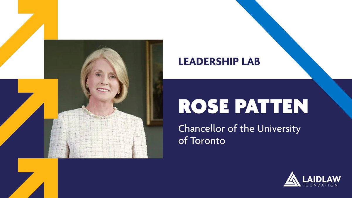 Laidlaw Foundation (@laidlawfoundatn) on Twitter photo 🎓💡 From navigating banking to shaping future leaders, <a href="/UofT/">University of Toronto</a> Chancellor Dr Rose Patten is a beacon of adaptability & leading with intentionality. Dive into her wisdom in our latest #LeadershipLab with <a href="/SVKempe/">Susanna Kempe</a>. 🔗lnkd.in/exBBDkTn 🎓💡 From navigating banking to shaping future leaders, <a href="/UofT/">University of Toronto</a> Chancellor Dr Rose Patten is a beacon of adaptability & leading with intentionality. Dive into her wisdom in our latest #LeadershipLab with <a href="/SVKempe/">Susanna Kempe</a>. 🔗lnkd.in/exBBDkTn