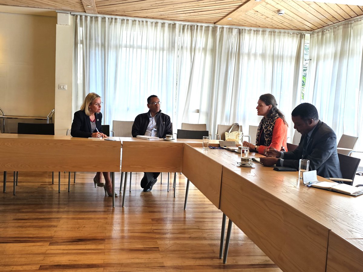 GGGI Ethiopia (@gggiethiopia) on Twitter photo DDG <a href="/HelenaCMcLeod/">Helena C McLeod</a>, along with <a href="/oakdanny/">Okechukwu Daniel Ogbonnaya</a> had productive meeting with <a href="/Asa_Dev/">Asa Andersson</a> & discussed on global work of <a href="/gggi_hq/">GGGI</a> & <a href="/SweinEthiopia/">Sweden in Ethiopia & AU</a> funded project of <a href="/GGGIEthiopia/">GGGI Ethiopia</a>, as well as #MiddleEast & Africa #SAFEInitiative, #DebtforNature swap & other potential areas of collaboration. DDG <a href="/HelenaCMcLeod/">Helena C McLeod</a>, along with <a href="/oakdanny/">Okechukwu Daniel Ogbonnaya</a> had productive meeting with <a href="/Asa_Dev/">Asa Andersson</a> & discussed on global work of <a href="/gggi_hq/">GGGI</a> & <a href="/SweinEthiopia/">Sweden in Ethiopia & AU</a> funded project of <a href="/GGGIEthiopia/">GGGI Ethiopia</a>, as well as #MiddleEast & Africa #SAFEInitiative, #DebtforNature swap & other potential areas of collaboration.