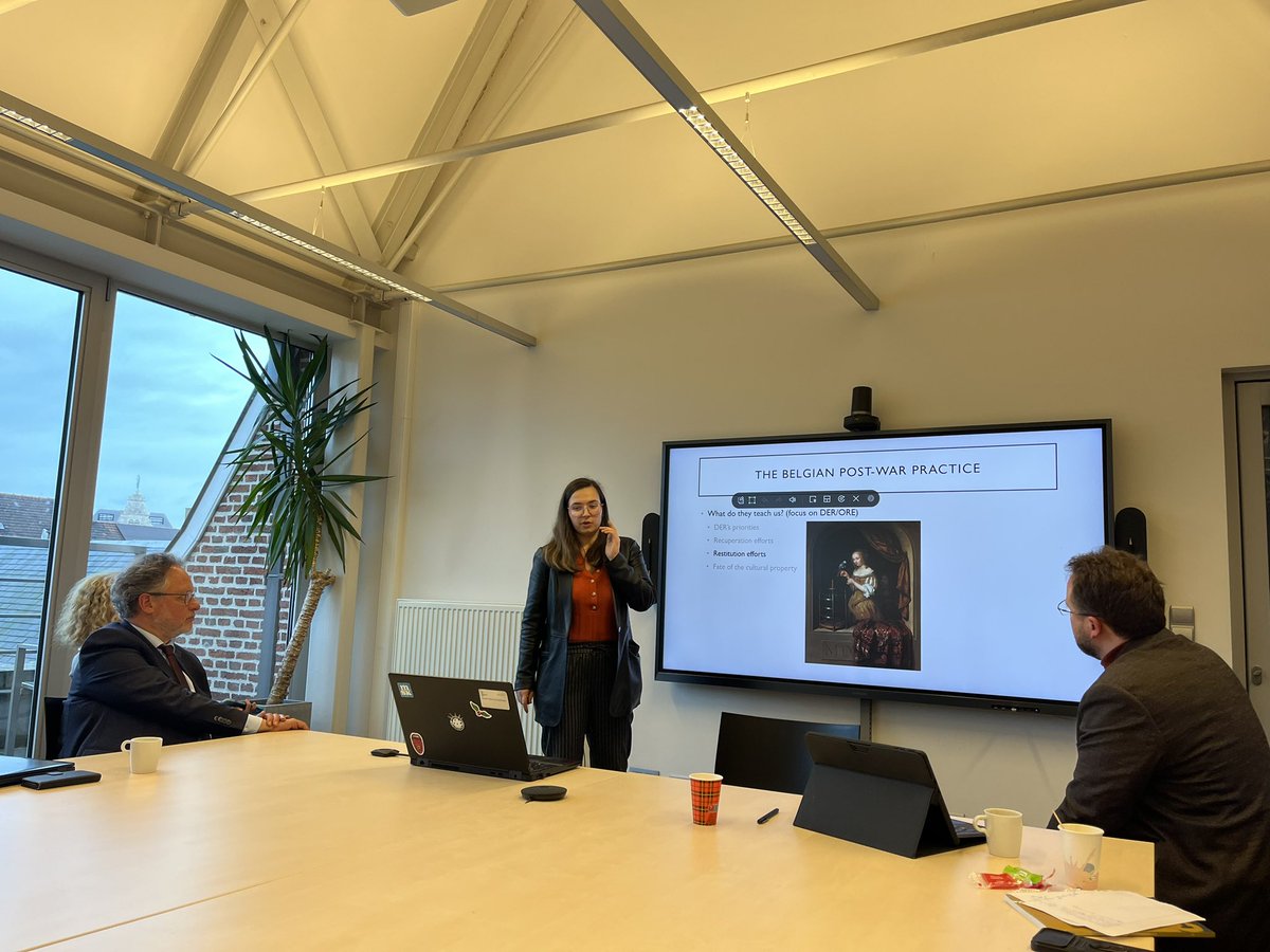 GRILI_Ugent's tweet photo. It’s a wrap on a highly interesting seminar on #CulturalHeritage from #InternationalLaw, #historical and #criminological perspectives, thx to @CatharineTiti for presenting her work on the Parthenon Marbles and to @ugent and @KU_Leuven researchers for their own perspectives! https://t.co/8FEin4eVaP