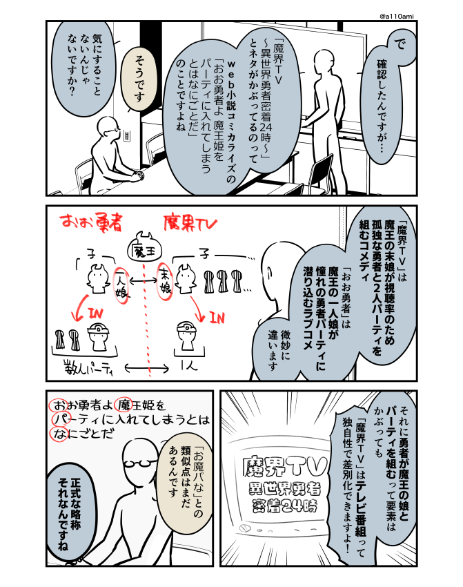 新連載を考える漫画家と編集のオリジナル漫画(のネーム ) 月刊少年マクガフィンで連載してないジャンル編(2/3)