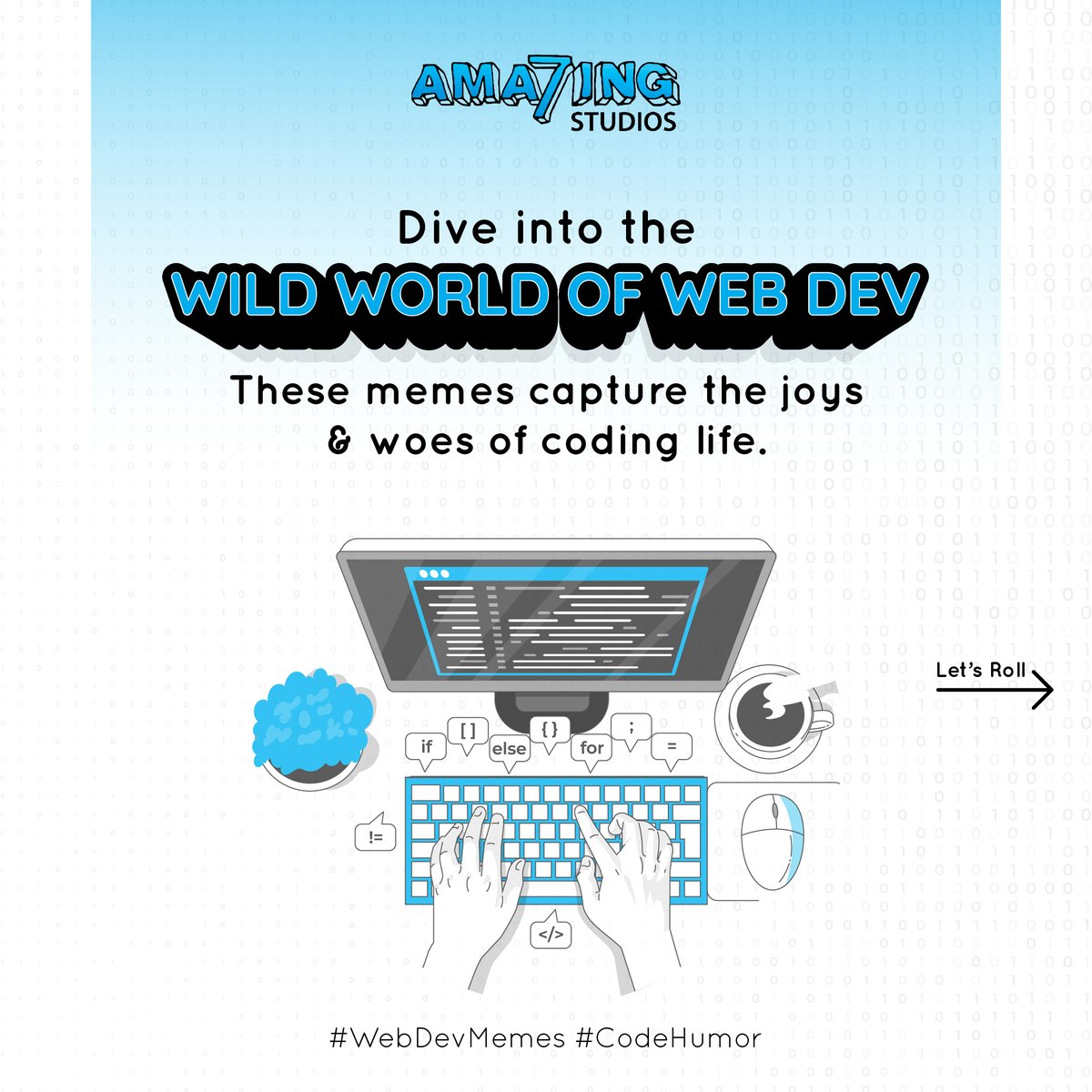 amazing7's tweet image. Tag a fellow developer who can relate! Which meme resonated with you the most? ๐ #WebDevMemes #ProgrammingFun #amazing7studios