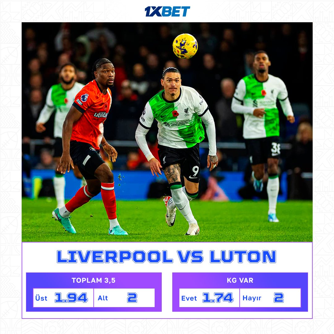 🇬🇧Liverpool 🆚 Luton 🇬🇧 ⚡️ Turnuva lideri zorlu Luton maçına çıkıyor 🤔 Bu maçta kaç gol izleyeceğiz? Tahminini yap ➡️ tapxlink.com/line_tw