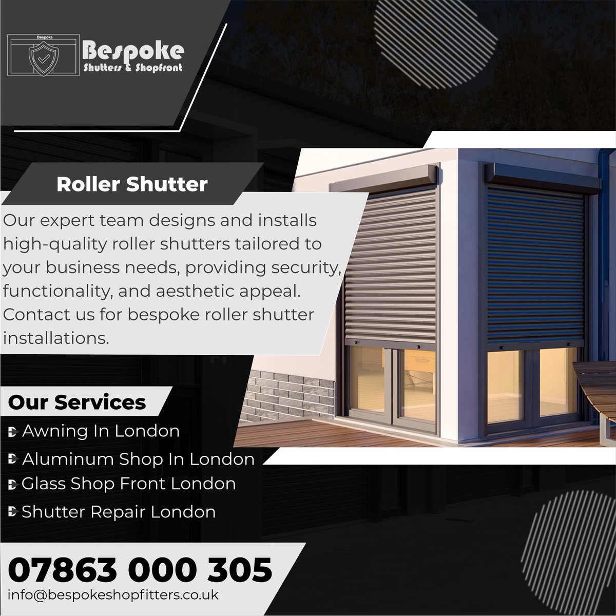 BShopfront96989's tweet image. Bespoke Shutter &amp;amp; Shopfront specializes in crafting custom roller shutters for businesses in Feltham. Enhance security and aesthetics with our tailored solutions.

bespokeshopfitters.co.uk/roller-shutter…
#RollerShutter 
#SecurityShutter 
#Shopfront 
#CommercialShutter 
#BusinessSecurity