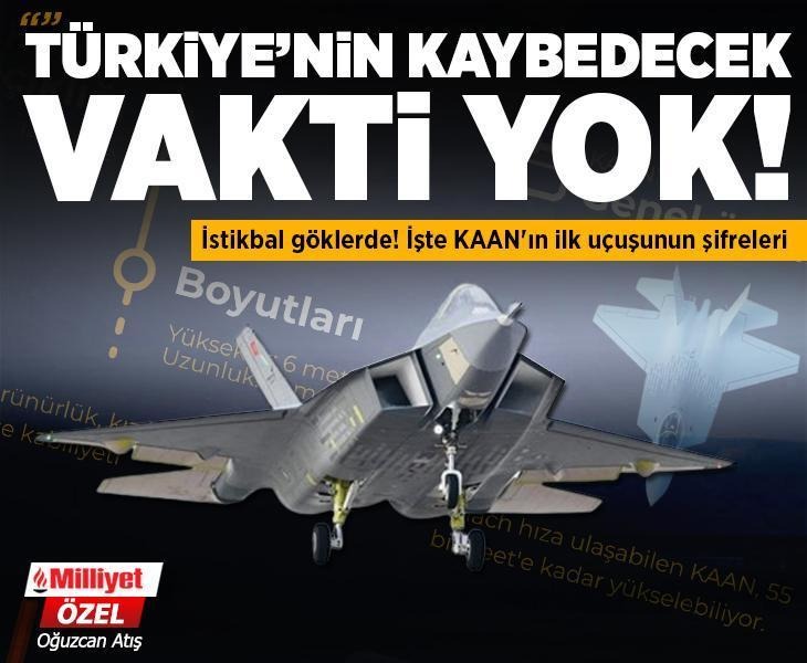 milliyet's tweet photo. 💥 #MİLLİYETÖZEL | ✍ #OğuzcanAtış

🇹🇷 İstikbal göklerde! 

◾ İşte KAAN'ın ilk uçuşunun şifreleri

https://t.co/L7hXvnUvUG https://t.co/93nCmeqrTa