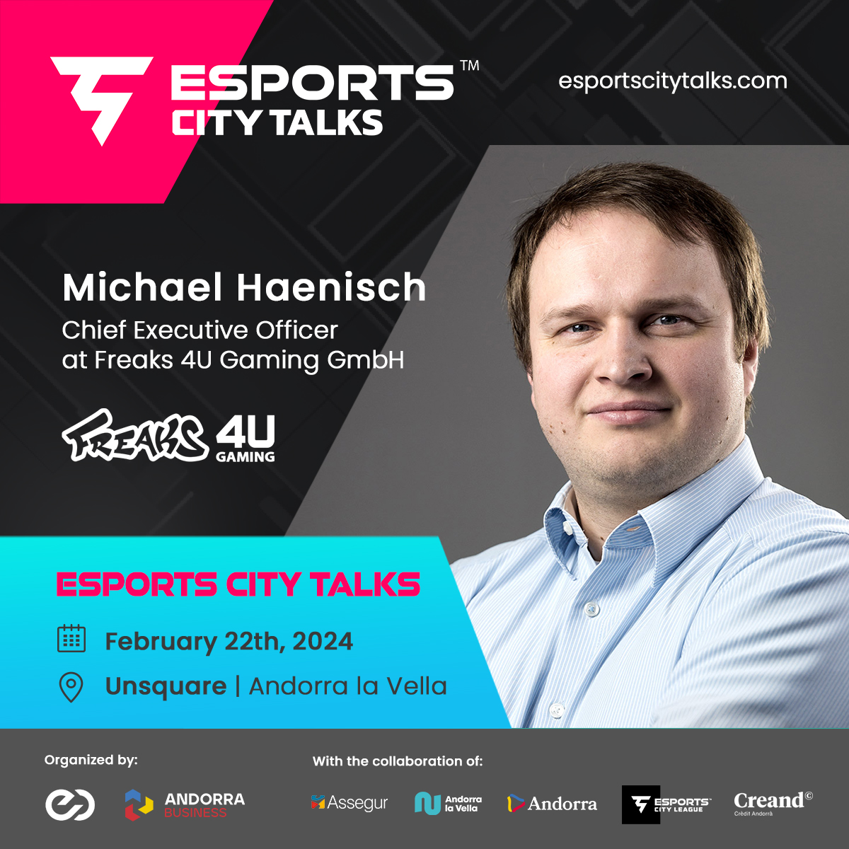 📢Join our CEO Michael Haenisch at Esports City Talks in Andorra this Thursday! He will share insights from over two decades of experiences on the panel of “Pioneers and Innovators: Bridging Decades in Esports.” Come on by if you are around! 👋 @AndorraBusiness #Encom