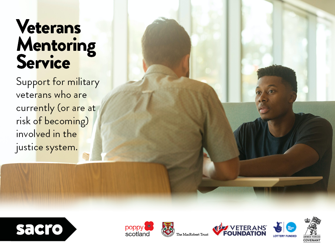 Sacro’s #Veterans Mentoring Service is a lifeline for ex-military personnel who are currently – or are at risk of becoming – involved in the justice system. Our mentors will support you to cope with your challenges and achieve your potential. indd.adobe.com/view/24d89684-…
