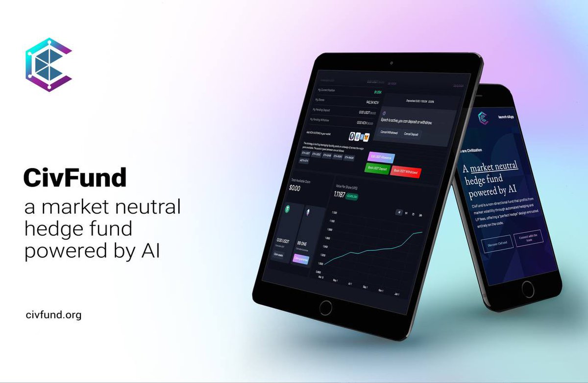 <a href="/VitalikButerin/">vitalik.eth</a> In #CivFund, AI-driven investing offers full transparency, professional accessibility, and efficient risk management. This innovative protocol could attract significant capital to Ethereum, fostering growth and wider adoption as a decentralized financial platform. $Civ #Eth