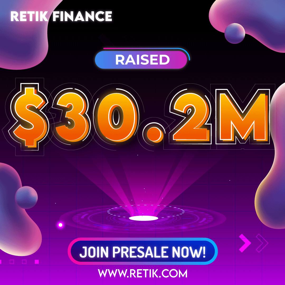 retikfinance's tweet photo. 🚀 Presale Update! 🚀

Retik Finance has raised $30.2 Million! 🌟

Thank you for your support in this journey! 🙌

Buy Now: https://t.co/YNGH1jcKwm 🔥

#Retik #RetikFinance https://t.co/4mtdsiflao