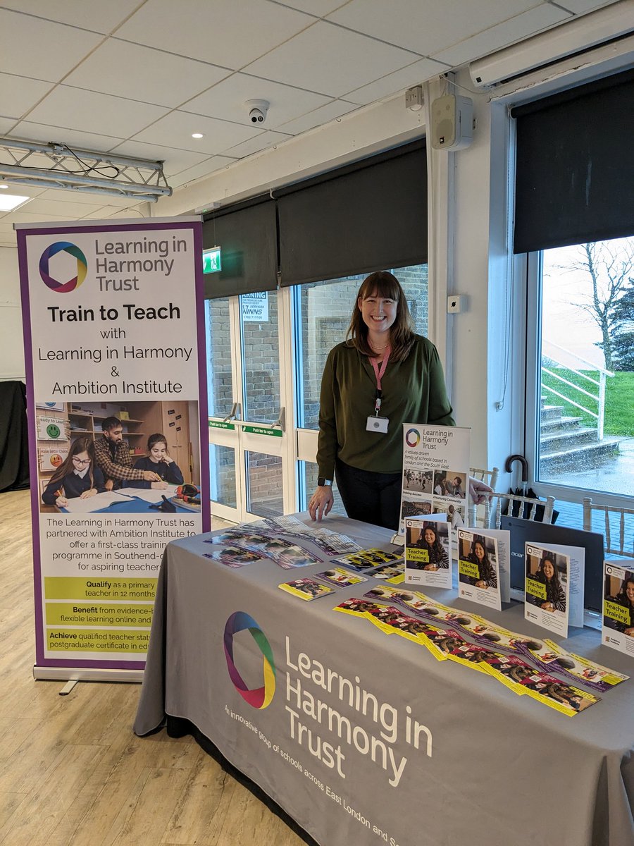 Interested in a career in education?  Come and see <a href="/lihtrust/">Learning in Harmony Trust</a> at the Cliffs Pavillion <a href="/UKCareersFair/">The UK Careers Fair</a>.  Our stand has Information about #ECT roles, our Initial Teacher Training programme with <a href="/Ambition_Inst/">Ambition Institute</a> and support staff vacancies in our trust and schools.