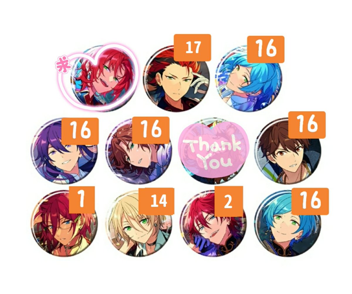 【交換・譲渡・買取】<a href="/1/">1</a>
あんスタ テーマ イベコレ 2023 autumn 缶バッジ idol

譲 ▹▸ 紅郎.奏汰.颯馬.斑.千秋.☆茨.藍良.☆燐音

求 ▹▸ iレオ
　☆→￥440(+送料)、無印→￥300(+送料)

☆は交換優先。比率違い検討します。

お纏め優先
買取は銀行振込のみ

お気軽にお声がけください。