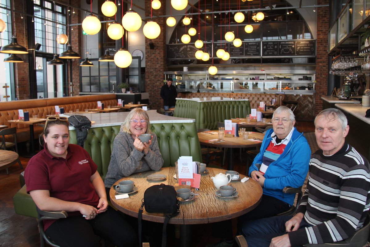SwanseaHISC's tweet photo. Blessed with Swansea’s rainy weather and scenic #baybeach views, our walks offer more than just exercise - they're an opportunity to connect, chat, and enjoy a social cuppa at the end ☕️ https://t.co/HBymJVmuLK