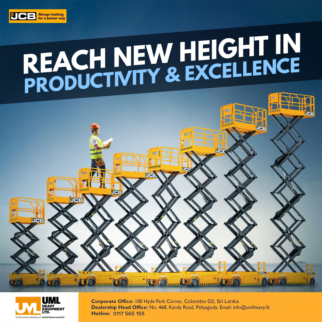 Propel your productivity to new heights of excellence with JCB access platforms, designed to elevate your work to unparalleled levels, ensuring you reach your goals efficiently and safely.

#UMLHEAVYEQUIPMENTLTD #JCBMALDIVES #BOOMS #ACCESSPLATFORMS