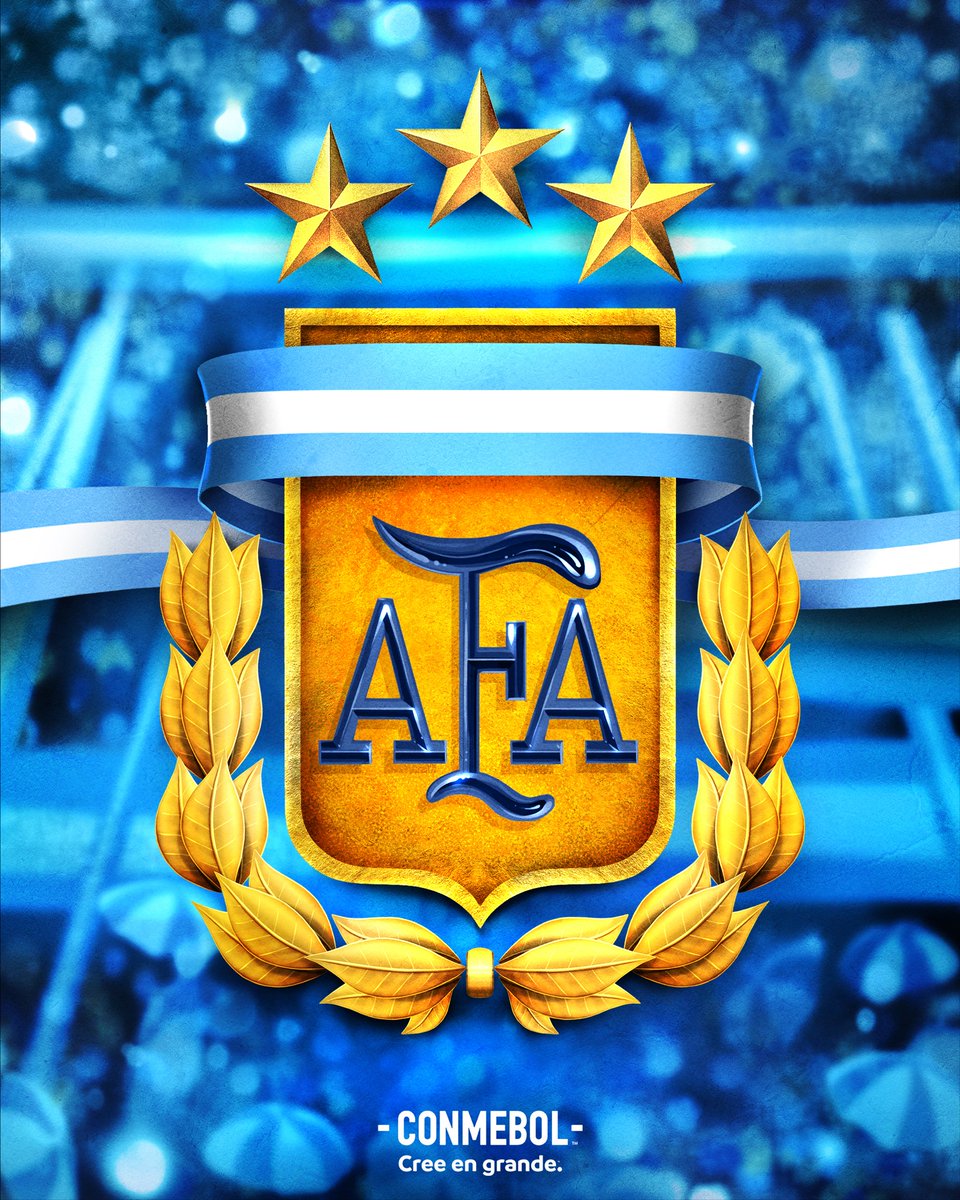 CONMEBOL's tweet photo. ¡Feliz aniversario @afa, vigente campeón mundial! ⭐️⭐️⭐

Se cumplen 1⃣3⃣1️⃣ años de historia, éxitos y conquistas. Sigamos trabajando para el desarrollo del fútbol sudamericano, el mejor del mundo. 🏆⚽️

#CreeEnGrande https://t.co/QeXmUqfYO0