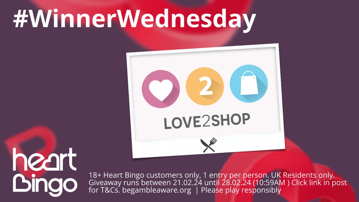 #WinnerWednesday is here and we've got 5 x £10 Love2Shop vouchers to give away! Here's how: 

1. Like, Retweet &amp; tag a friend   
2. Winners picked 28th Feb 2024.. Good Luck!  

Full T&amp;C's can be found here: bit.ly/3ZKqqHM 

#competition #Win