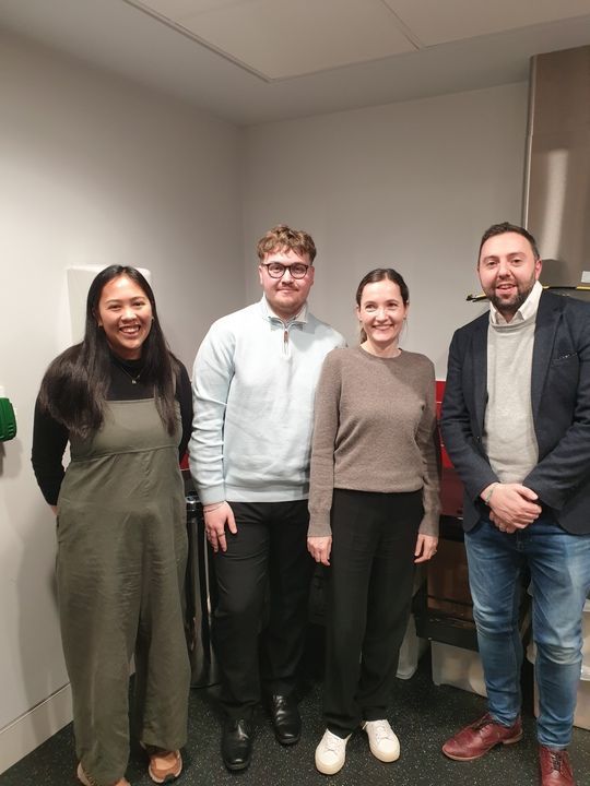 Delighted to welcome Emma Turnbull and Mitchell Smith from @allenovery to our Halton Lea services working group yesterday to hear about the vital work and planning to improve outcomes for children, families and the wider community. #programmevisit
