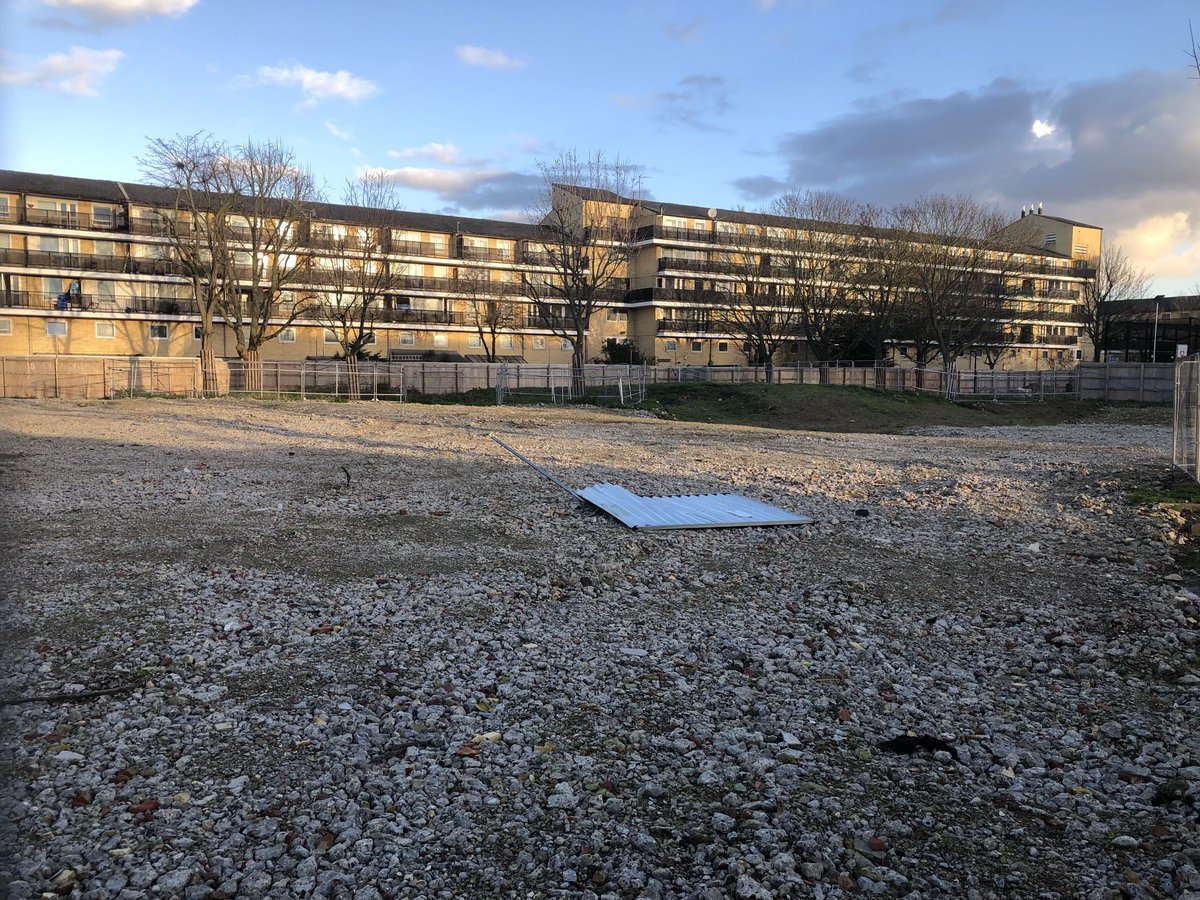 guymannesabbott's tweet photo. Again here, re disastrous targeting of children's play/sports facilities, trees, breathable air, &amp; green spaces for bad infill projects opposed by the communities they ruin. From demo to destitution, Feb 2024. Lab LA, Lab Mayor!? #BellsGardenEstate @lb_southwark https://t.co/jHBAWAoJJC