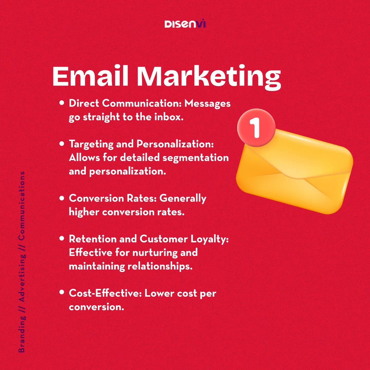 disenvi's tweet photo. Email Marketing and Social Media Marketing are two powerful tools, each with its strengths. Do you want to discover the right blend for your brand's success? Send us a DM to get started! https://t.co/KSKzhyEbDL