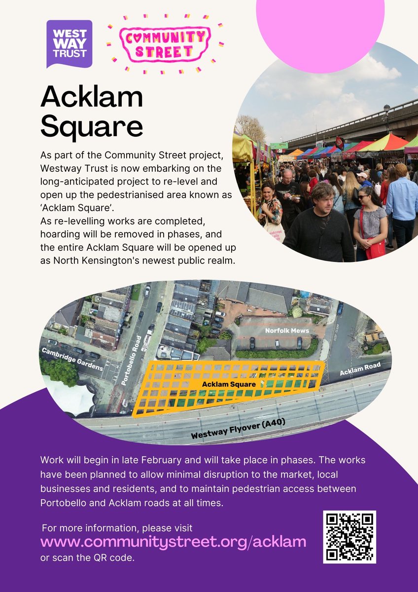 Works are set to begin next week, with a transformation of this popular public space 🚧🏗️👷‍♀️ More info at communitystreet.org/acklam #acklamsquare #communitystreet