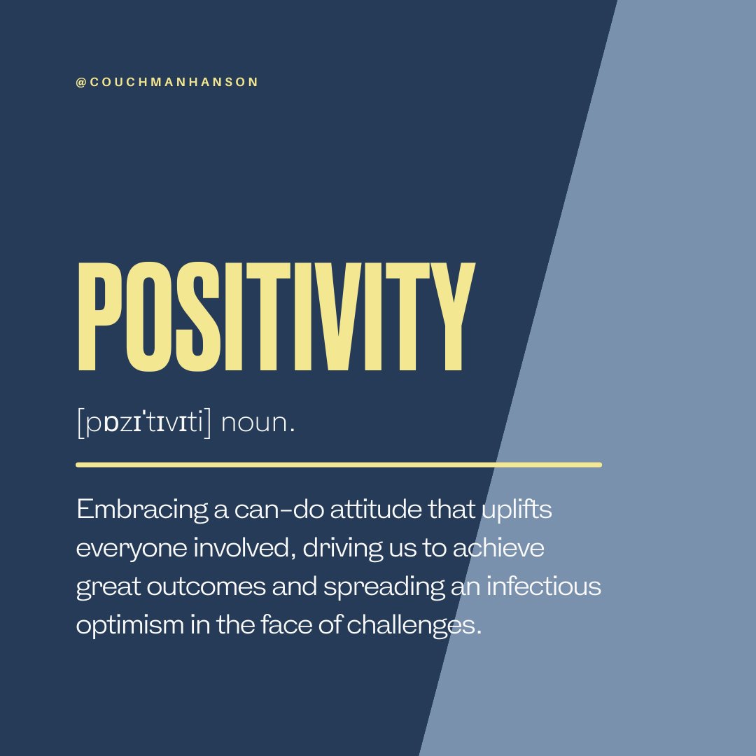 CouchmanHanson's tweet photo. We approach everything we do with a positive mindset. To find out more about our company values, please visit our website.
https://t.co/uenKddg3OO https://t.co/s52M4q1chb