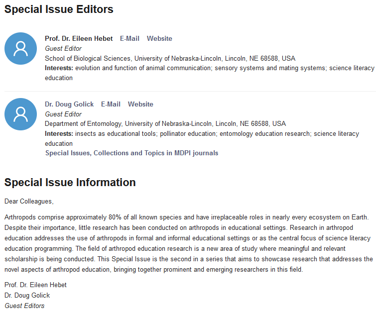 Insects_MDPI's tweet photo. #mdpi_insects #Callforpapers #openaccess
Special Issue "#Arthropod #Education (Volume II)"
๐To submit at: https://t.co/G04GAZMSHG
#entomology #insecteducation #spider https://t.co/CJ78uOlBYJ
