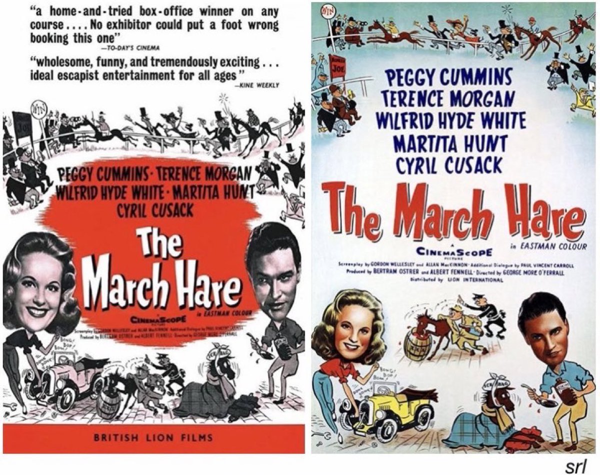 SaveRedlandLibr's tweet photo. 11am TODAY on @TalkingPicsTV
The 1956 #Comedy film🎥 “The March Hare” directed by #GeorgeMoreOFerrall from a screenplay by Gordon Wellesley, Allan MacKinnon & Paul Vincent Carroll
Based on #THBird’s 1946 novel ”Gamblers Sometimes Win”
🌟#PeggyCummins #TerenceMorgan https://t.co/cT5lAEgoju