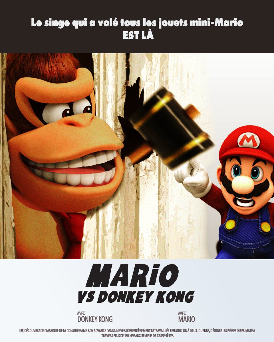 Les rivaux de toujours sont de retour… round 5 ! ⚔🆚🥊

Pour la sortie de Mario vs Donkey Kong, déjà disponible sur Nintendo Switch, on vous fait gagner un exemplaire du jeu !

RT + Follow <a href="/allocine/">AlloCiné</a> + devinez le film qui se cache derrière l'affiche

TAS date 07/03
