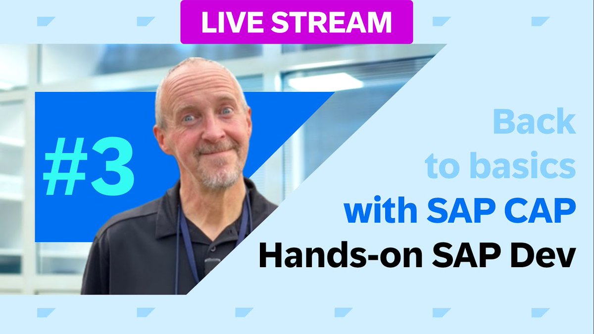 Explore the fundamentals of #SAPCAP with Node.js in Episode 3 of our series! 🔍 Discover how to start a basic CAP server with cds watch and unleash its powerful features. Perfect for beginners seeking #handson learning. Join us now!  #SAPOpenSource 

🔗 sap.to/6010nX4J0.