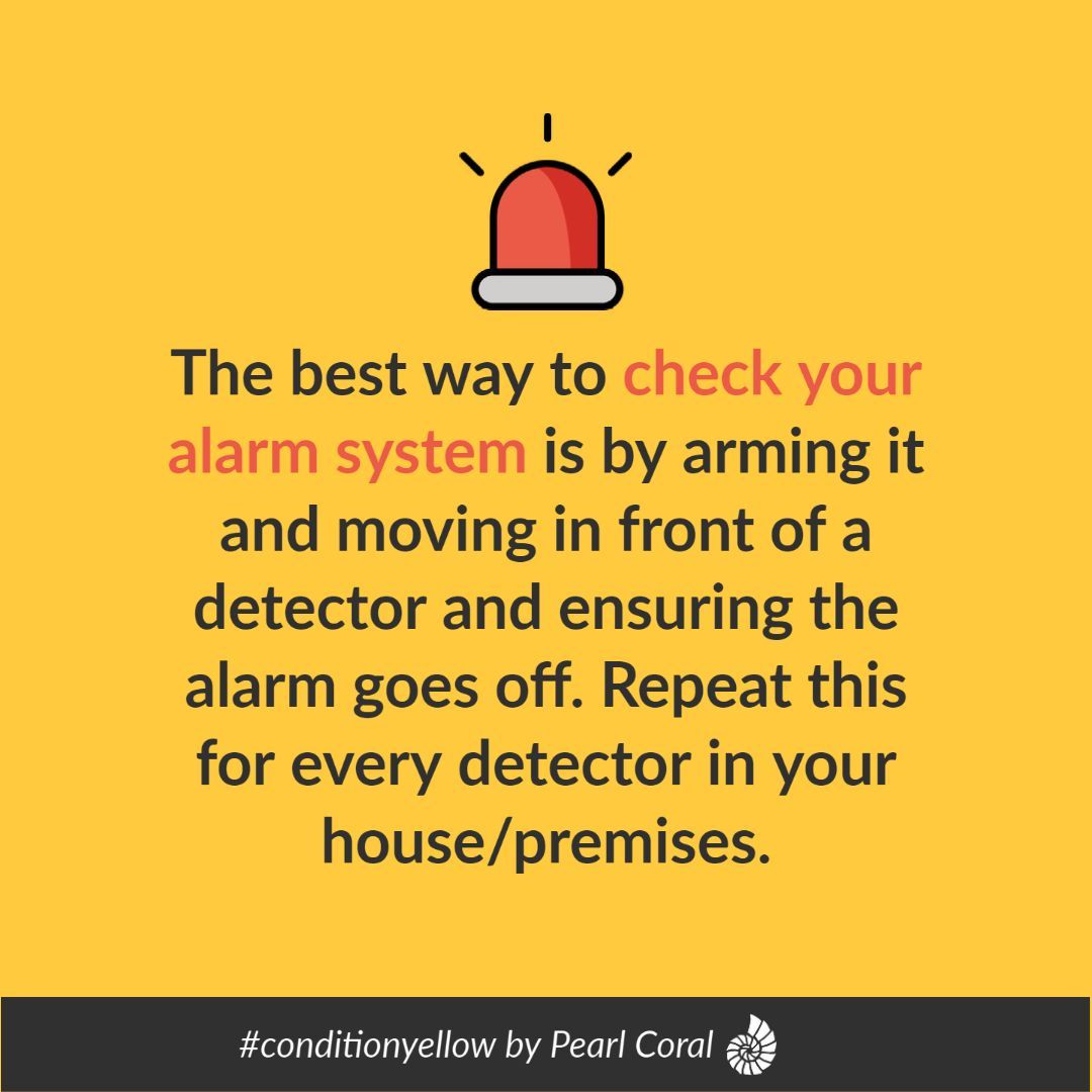 #conditionyellow is a series of tips to help you raise your situational and security awareness by Pearl Coral Urban Solutions. #pearlcoral #security #securitysystem #alarms #alarm #securitycameras #electricfence #smartsecurity #smarttechnology #smarthouse #securitytips #crime