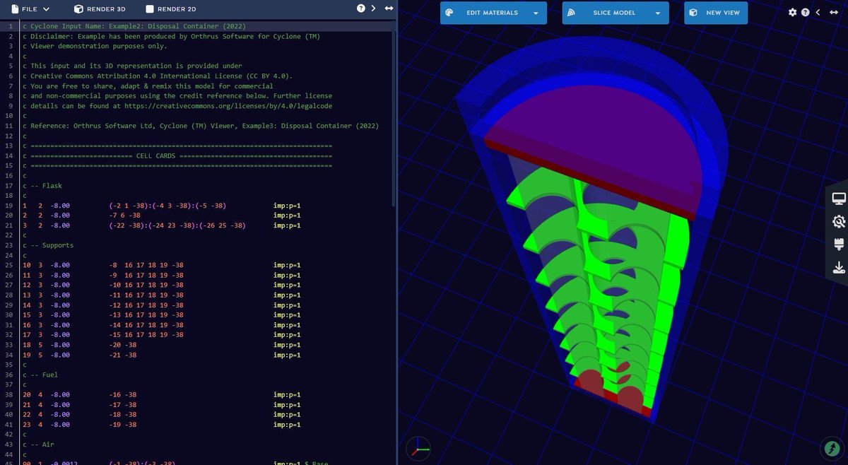 Import existing MCNP® models into Cyclone effortlessly and use syntax highlighting to help enhance your models.

Explore further go to bit.ly/48xoEPz

#MCNP6 #MCNP #Nuclear #Physics #Criticality #Shielding #Nuclearpower #Fusion
