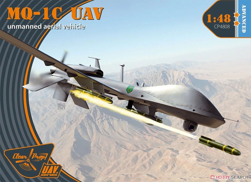 hobbysearch_mm's tweet photo. 【3月以降予約】Clear Prop !(クリアープロップ！)
1/48 MQ-1C UAV
予約開始です！→ https://t.co/woT0sZSb0p
#プラモデル #プラモ #MQ1C #UAV #Plastickits #Plasticmodel #Scalemodels https://t.co/vsMeuf9vT6