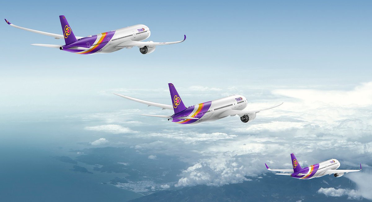 Today, at the @SGAirshow, AerCap announced it has signed lease agreements with @ThaiAirways for 7 widebody aircraft comprising 4 @Airbus A350-900 & 3 @Boeing 787-9 aircraft, and 10 Airbus A321NEO aircraft. Read the full press release here: aercap.com/news-media/pre… #WeAreAerCap