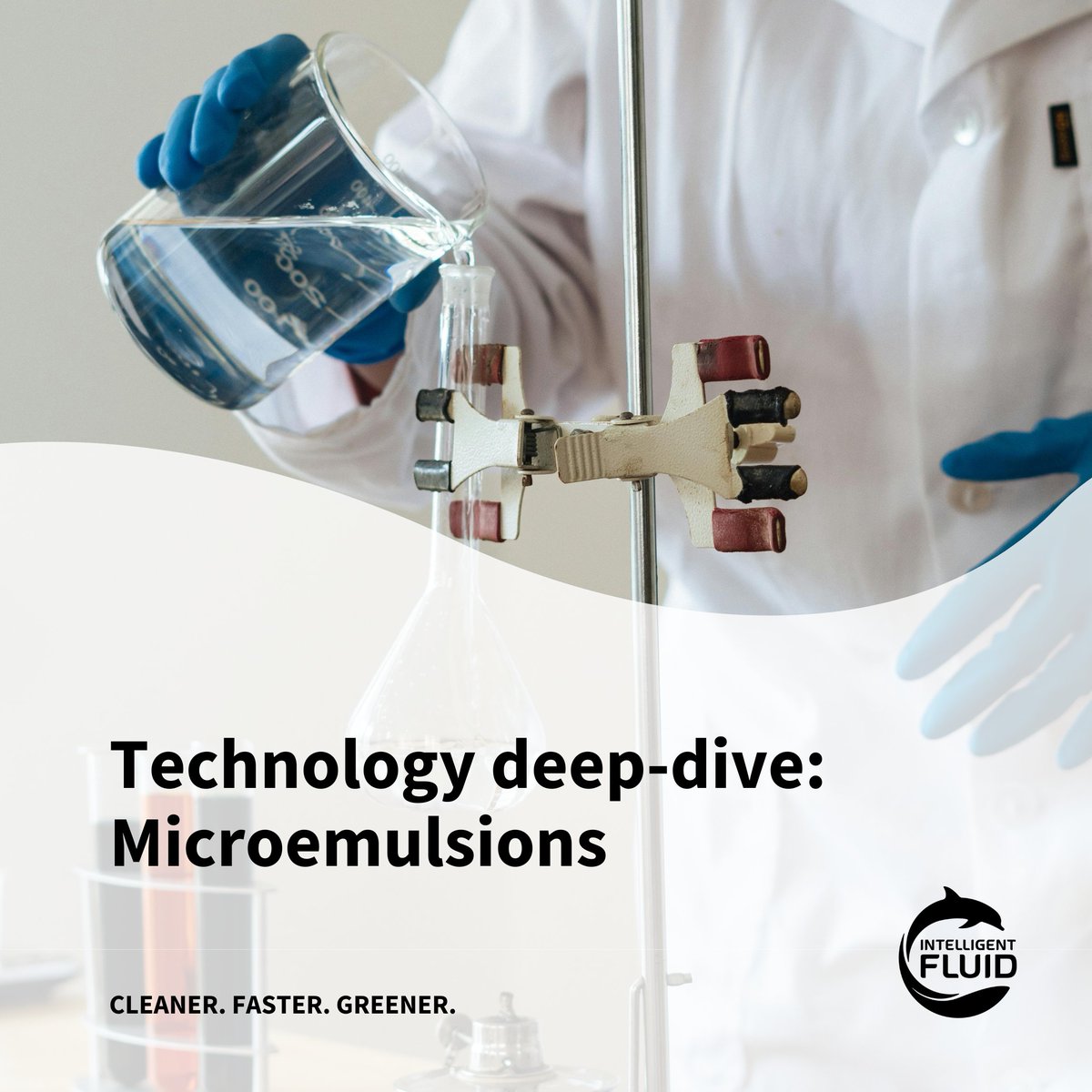 Intelligent_F's tweet photo. Did you know that intelligent fluids are based on complex microemulsions? Unlike conventional solvents, organic impurities are not chemically dissolved, but physically removed, causing less damage to the material and enabling a greener and safer workplace 💚 #smartchemistry https://t.co/ly41YFF9ls