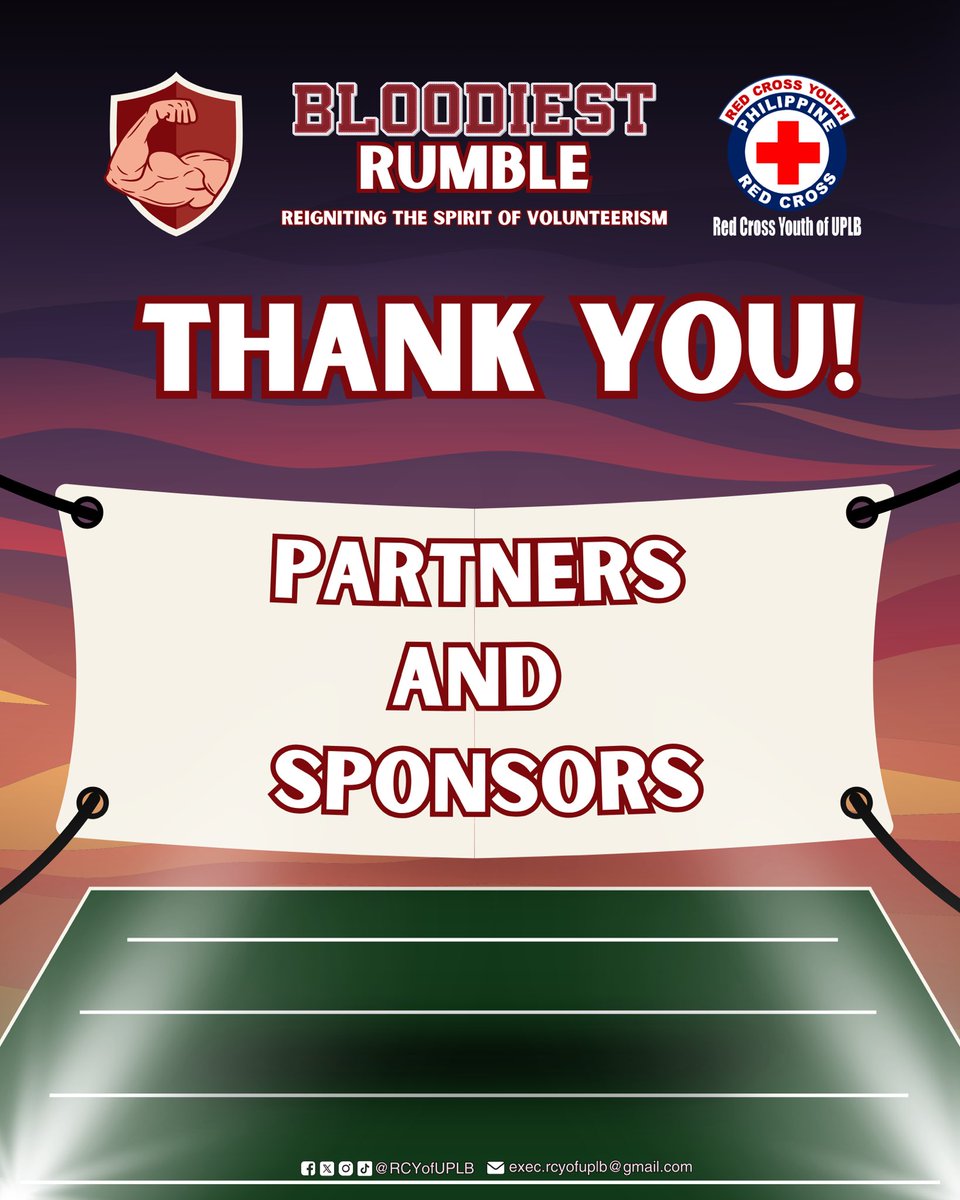 RCYofUPLB's tweet photo. There is no greater reward than what fulfills the heart 💝 The game of giving, Bloodiest Rumble, has concluded 🏆🫡

We would like to thank the Laguna Chapter City of Calamba Branch for its unwavering cooperation for this bloodletting program! 💕

#BloodiestRumble2024
#RCYofUPLB https://t.co/k4ePauWC5A