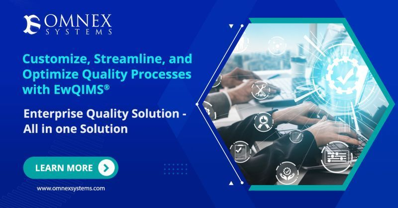 OmnexSystemsLLC's tweet photo. Your all-in-one EQMS software suite for seamless quality management! Say goodbye to duplicate data entry and hello to streamlined processes. From new product launches to audits and beyond, EwQIMS® has you covered.
𝐊𝐧𝐨𝐰 𝐌𝐨𝐫𝐞:
https://t.co/S4SawH76GX
#EQMS #Software #Omnex https://t.co/atG9VNJ3hT