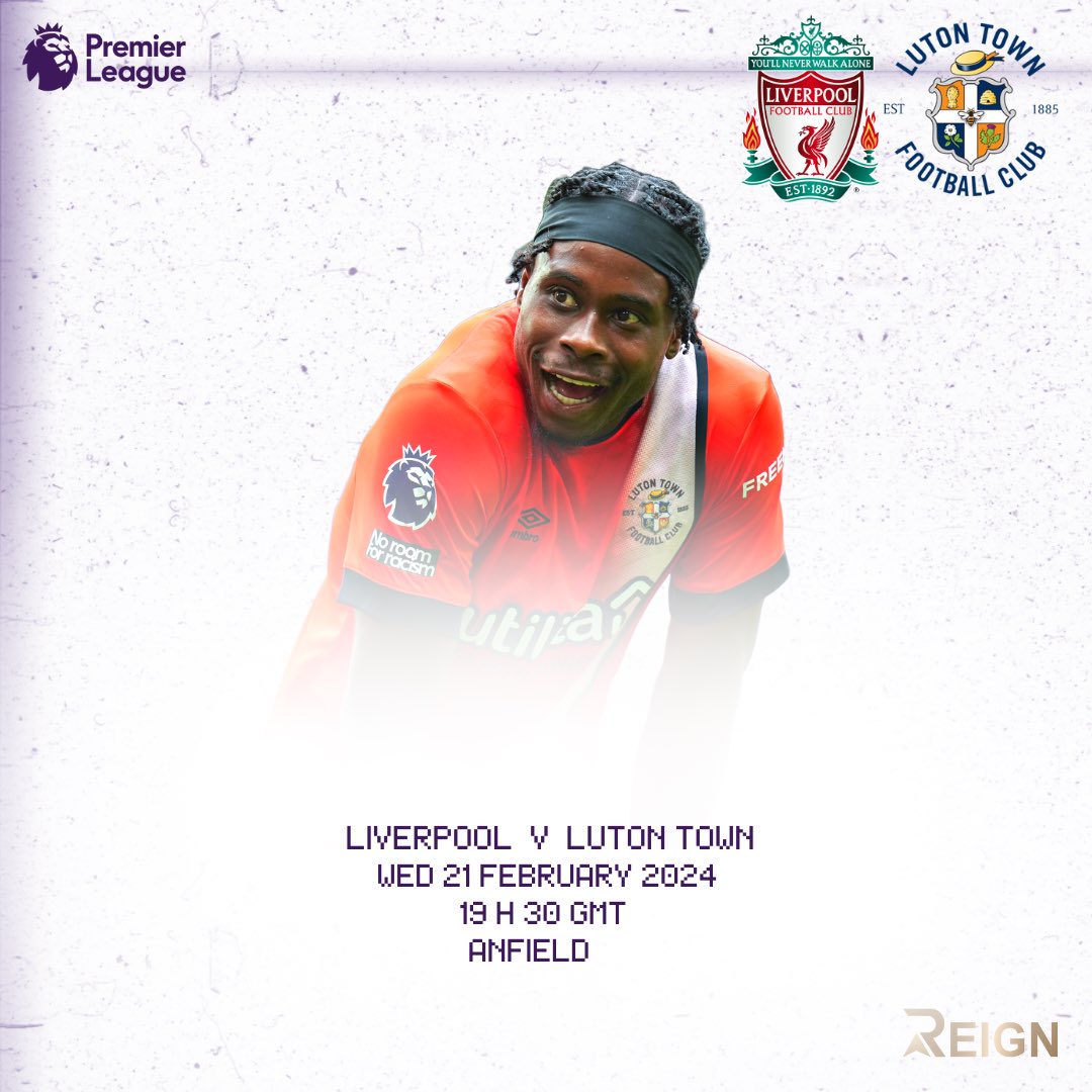 Merseyside tonight as we visit the league leaders at Anfield. Safe travels to all fans making the trip. #PRM #COYH #LIVLUT