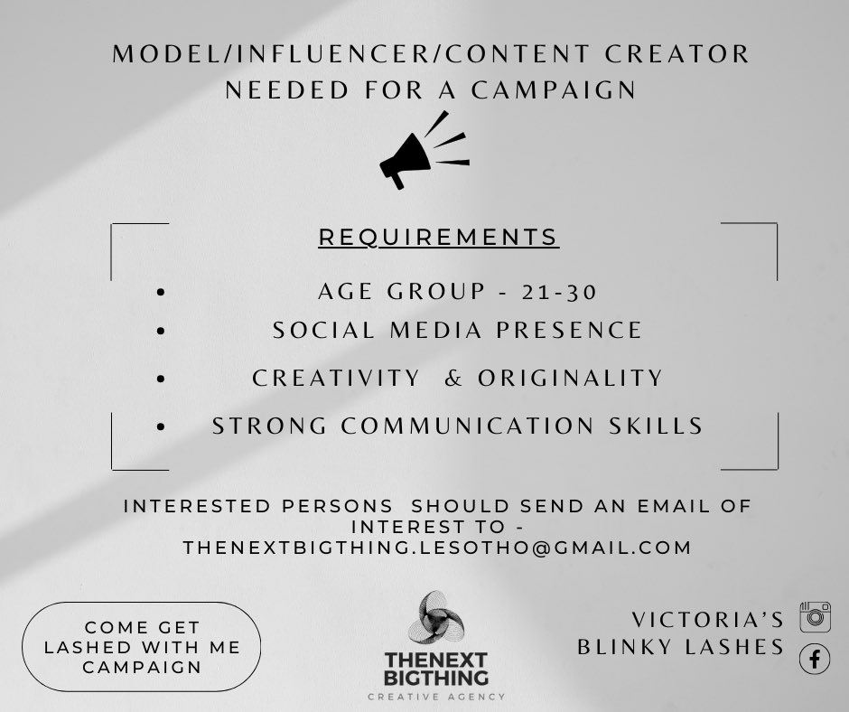 Sello_Makutle's tweet photo. Come get lashed with me campaign | Victoria’s Blinky Lashes | Deadline for interested person’s - 28th February 

🚀pushing boundaries step by step , please repost and share , thank you 🙏🏾 https://t.co/D76FYXY1tT