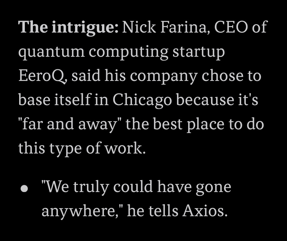 nick_farina's tweet photo. Breaking news in quantum: IL Governor @JBPritzker plans to invest ~ $500 million ~ to local quantum ecosystem, establishing Chicago’s leadership in the field. 

https://t.co/B85l5XlWap https://t.co/xJgVLRuafg