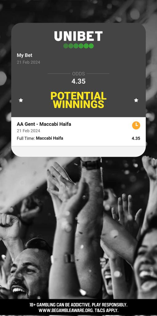 TipsViking's tweet image. Gent vs Maccabi Haifa
21/2/24 - 18:00
UEFA Europa Conference League Maccabi Haifa Full Time Result
Stake 0.5u @ 4.35
Minimum Odds Advised: 4.20