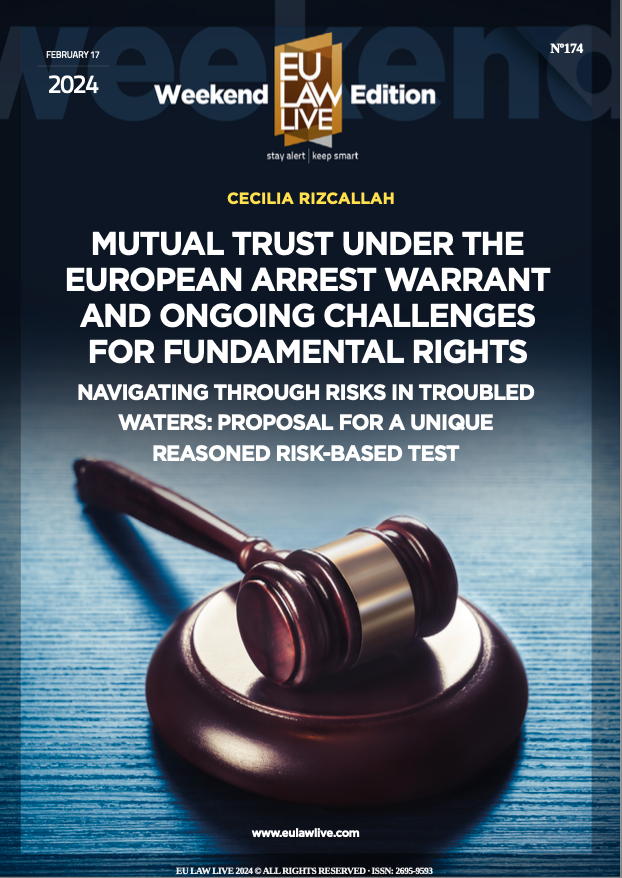📚🇪🇺Find in the latest Weekend Edition of <a href="/EulawLive/">EU Law Live</a> my critical reading of the <a href="/EUCourtPress/">EU Court of Justice</a> recent judgements on mutual trust and fundamental rights in criminal matters...As well as my proposal for a unique reasoned risk-based test! Thanks <a href="/SaraIglesiasSa/">Sara Iglesias</a> and <a href="/DanielSarmiento/">Daniel Sarmiento</a>.