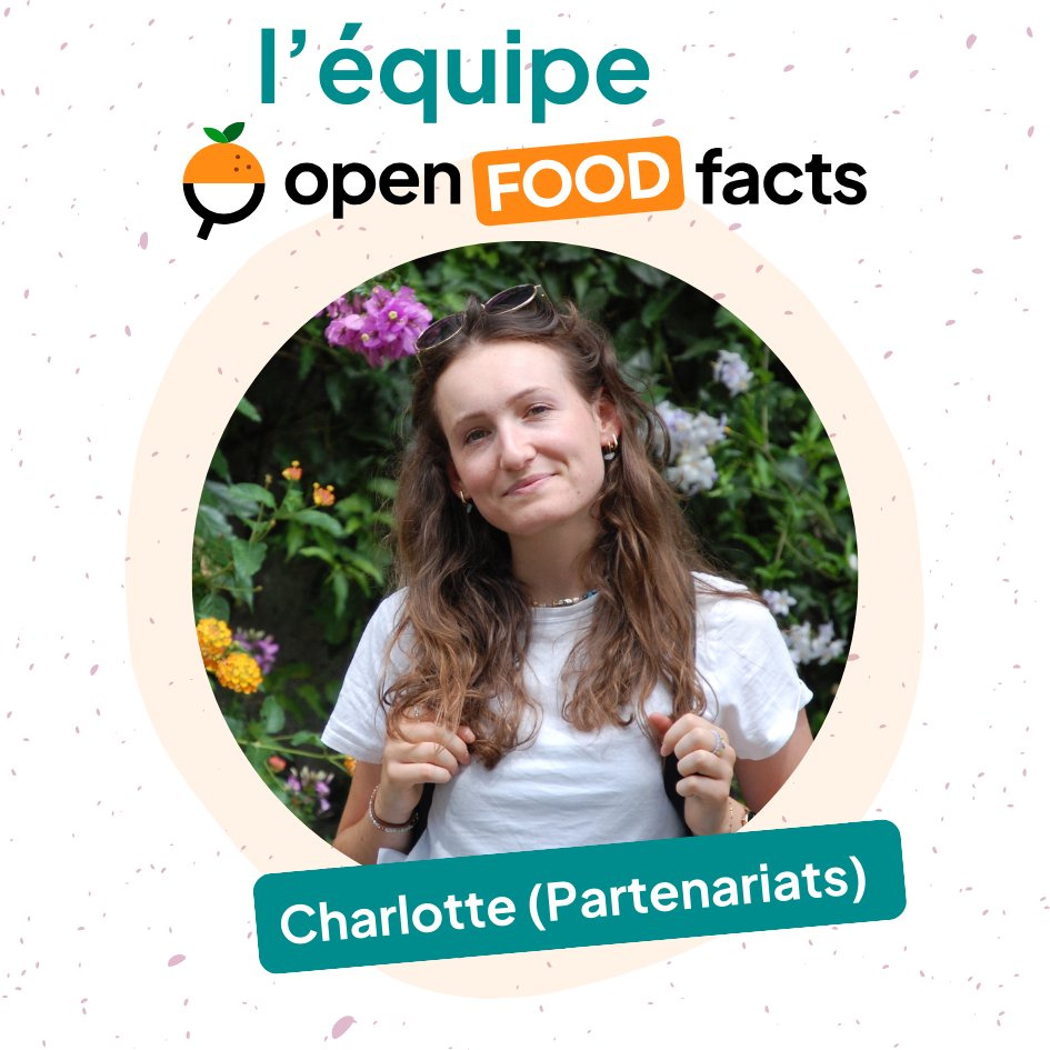 OpenFoodFactsFr's tweet photo. #NotreEquipe #openfoodfacts
👋 Voici Charlotte, qui a rejoint l'équipe "Partenariats" il y a quelques mois. Nous sommes super contents de l'accueillir au sein de notre petite équipe permanente ! https://t.co/E3ZVklkTst