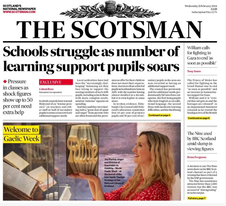 NoBooksWH's tweet photo. Thank you to @VisitScotland for commissioning this https://t.co/V2NpTUDYyd piece, and to @TheScotsman for featuring it on their front page. Nay a bad Wednesday! https://t.co/MVbOhkYD0h