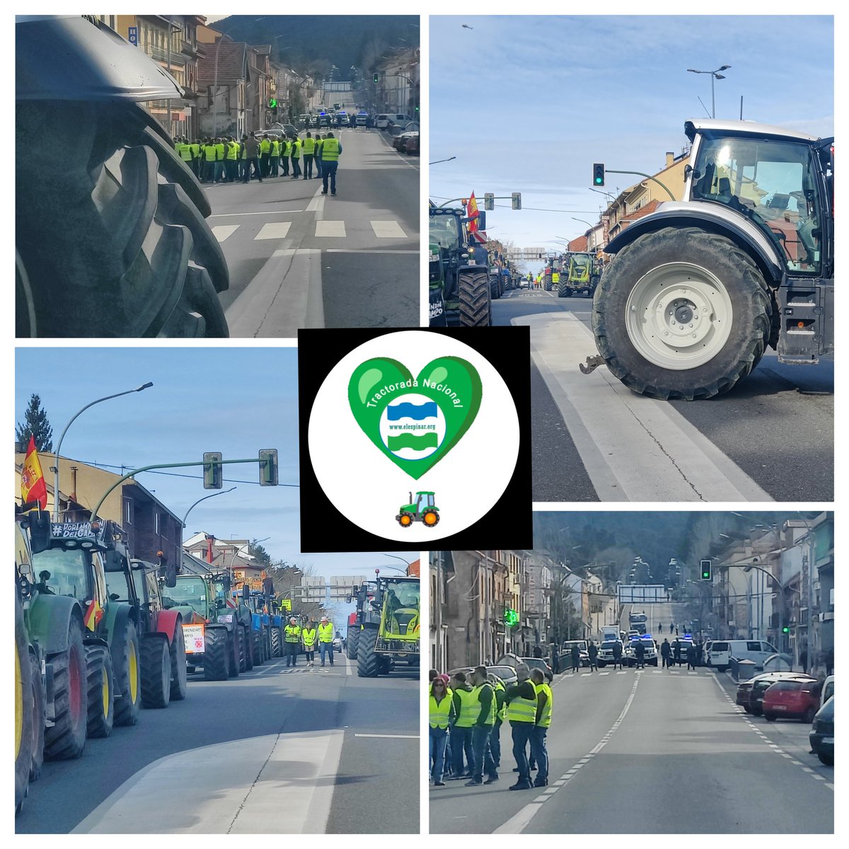 elespinar_org's tweet photo. Guardia civil impide el paso a al menos 150 tractores en #SanRafael #Altodelleon 
#AgricultoresyganaderosAlLimite #elcampotomalascalles #tractorada #Madrid #UCCL #UniondeUniones #nossobranlosmotivos https://t.co/Py7EH5IT3C