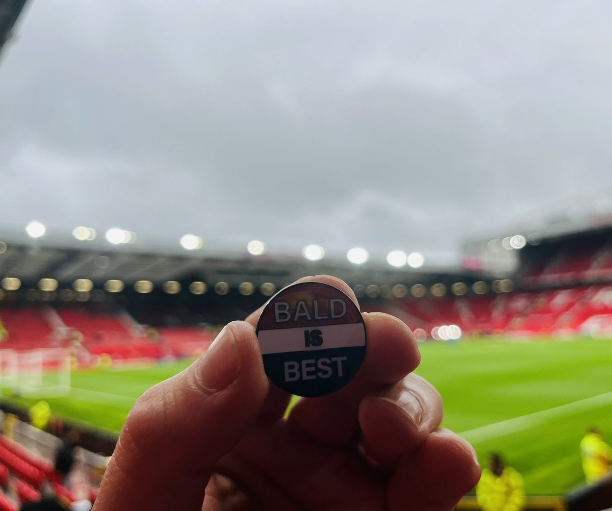 AlternativeMUFC's tweet photo. ***BALD IS BEST PINS***

THE SIXTH RUN...DUE TO DEMAND.

3-4 week turnaround for postage.

Limited numbers with fixed order quantities and I'll be ordering from the manufacturers today so if you want one, move sharpish &amp; pre order yours here: 

https://t.co/Yn7uo5wq1m

🇾🇪🇾🇪🇾🇪 https://t.co/JuSxanWjHX