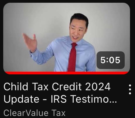 Child Tax Credit 2024 Update - IRS Testimony: Extra Money in 6 Weeks youtu.be/naAIGyu4Tq4?si… via <a href="/YouTube/">YouTube</a>
