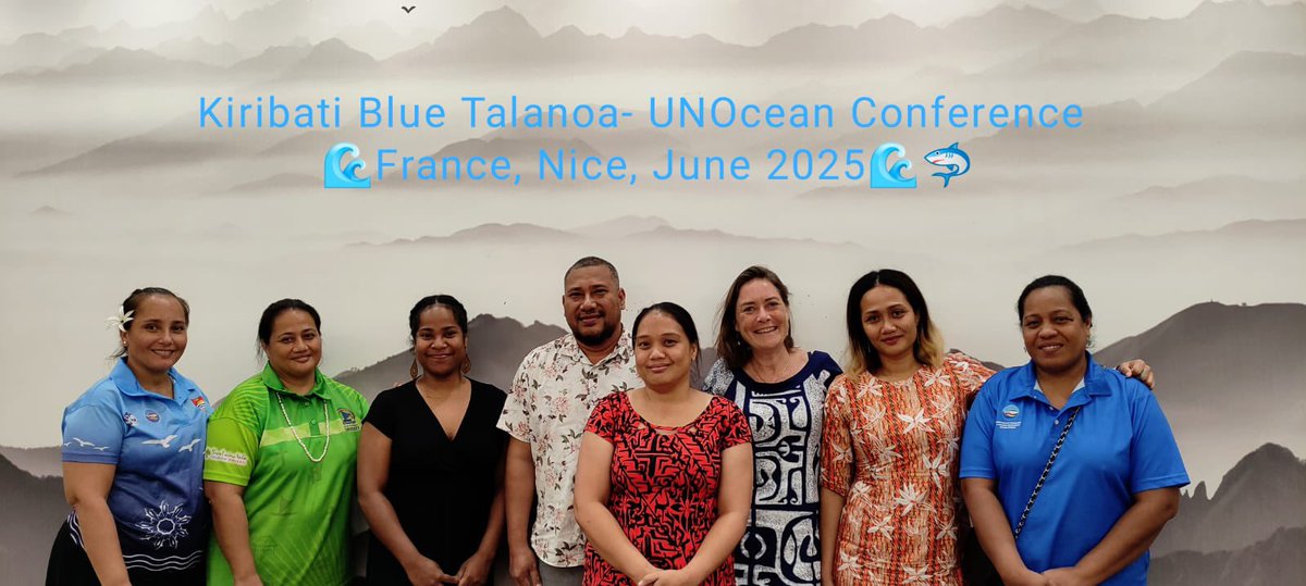 ambafrancefj's tweet photo. The Political Advisor of the #French Embassy concluded her mission in #Kiribati 🇰🇮 with a #BlueTalk on 🪸 #oceans, engaging with the ministries for Fisheries, Environment, Tourism, &amp; Foreign Affairs. #France will host the 3rd of the United Nations Oceans Conference #UNOC in 2025. https://t.co/mablC2w9CT