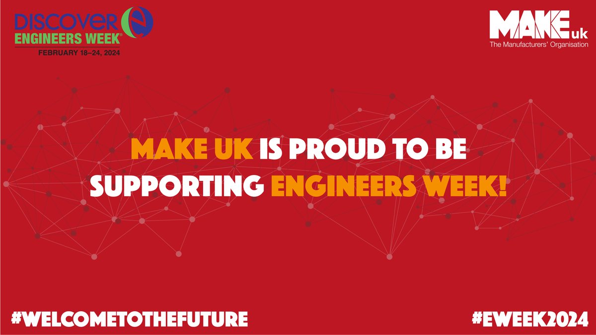 It's National Engineering Week! (18-24 Feb 2024) 🚀⚙️👏 #EWeek2024 

Did you know 18% of the UK working population work in engineering? 🦾

This week we celebrate current engineers, those training to be, and aspiring engineers! #WelcometotheFuture
