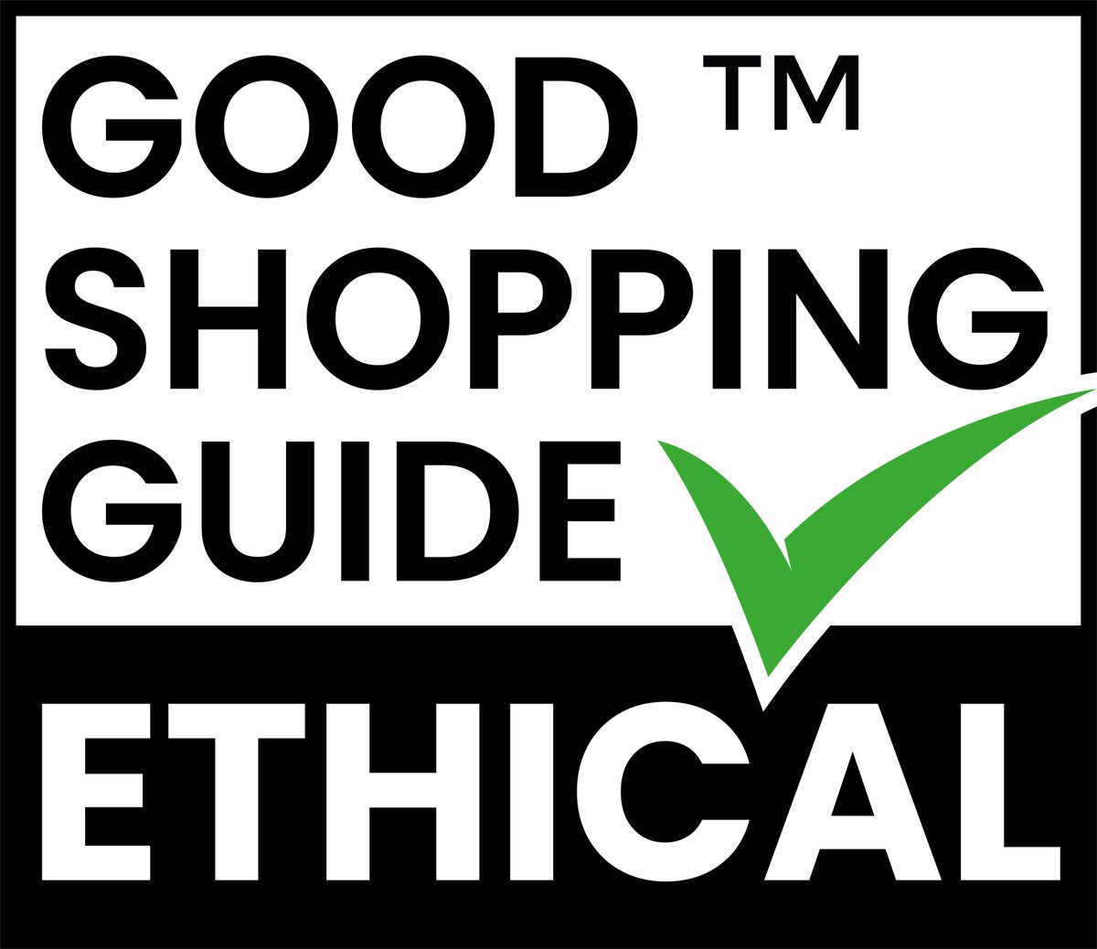 Hey folks, excited to announce that we have been awarded an Ethical Accreditation from The Good Shopping Guide. We are 'an ethical brand that places respect for the Environment, Animals, and People at the core of its business'. #EthicalBusiness
#ConsciousConsumerism #EcoConscious