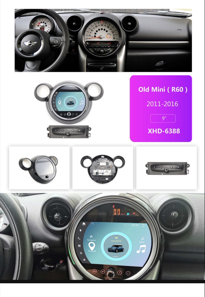 Carolin05193651's tweet image. Suitable for BMW MINI R60 models🔥
①9 inches
②New Android 13 system, Qualcomm 668S
③Super high resolution 1024*600
④Large memory 8+128GB

If you want to know more,please free to contract me 🥰
#car #carscreen #carvdplayer #carradio #bmw #mini